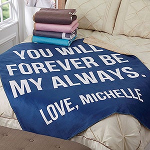 Romantic Expressions Personalized 50x60 Sherpa Blanket