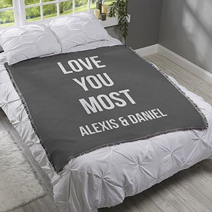 Romantic Expressions Personalized 56x60 Woven Throw