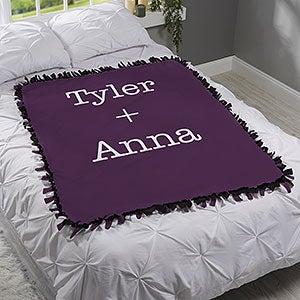 Romantic Expressions Personalized 50x60 Tie Blanket