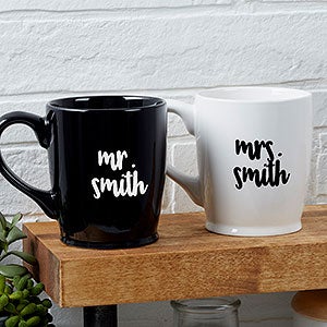 Mr. & Mrs. Personalized Wedding Coffee Mug