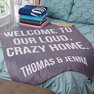 Fun Expressions Personalized 50x60 Sherpa Blanket