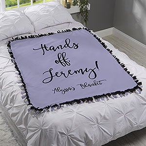 Fun Expressions Personalized 50x60 Tie Blanket