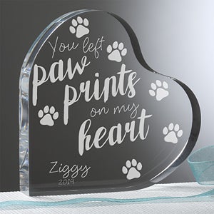 Personalized Pet Memorial Heart Keepsakes