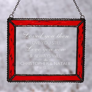 Personalized Suncatcher - I Love You