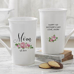 Personalized New Mom Latte Coffee Mug