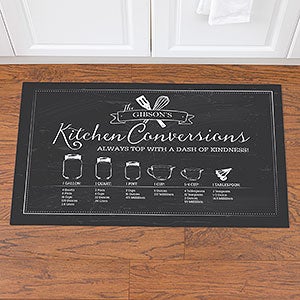 Personalized Doormat 18x27 - Kitchen Conversion Chart