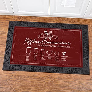 Kitchen Conversions Personalized Doormat-20x35