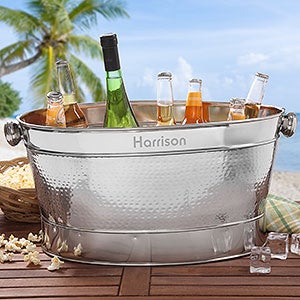 Personalized Stainless Steel Beverage Tub - Classic Party