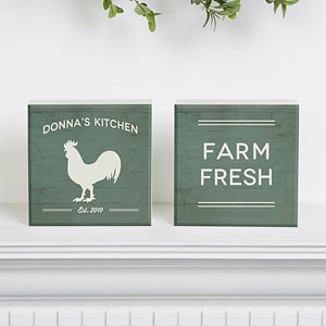 Personalized Shelf Decor - Farmhouse Kitchen