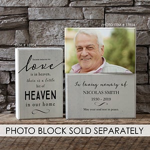 Personalized Shelf Decor - Memorial Gift