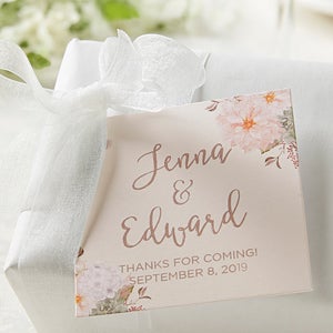 Personalized Gift Tags - Modern Floral - 1 set of 20