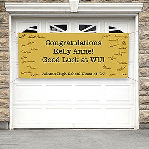 Expressions Personalized Graduation Signature Banner