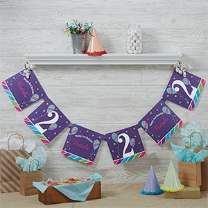 Personalized Party Banners - Birthday Girl