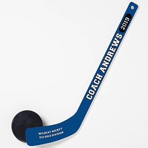 Personalized Mini Hockey Stick - Coach Gift