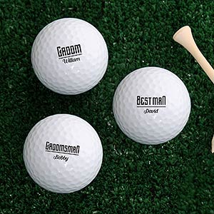 Personalized Golf Balls - Set of 12 - Groomsmen Gift