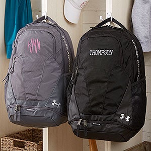 Under Armour Embroidered Black & Grey Backpacks