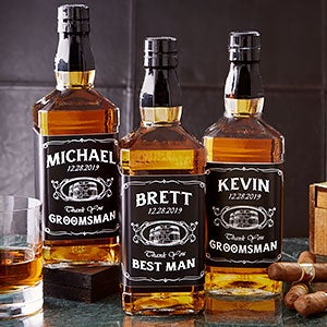 Personalized Whiskey Bottle Labels for Groomsmen