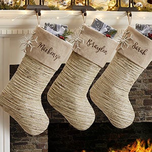 Personalized Christmas Stockings - Winter Sparkle