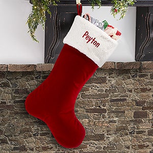 Red Velvet 24 Personalized Christmas Stocking