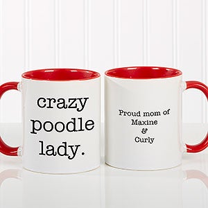 Personalized Coffee Mug 11 oz Red - Pet Expressions