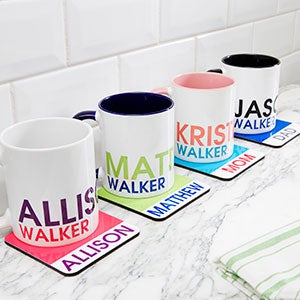 Personalized Name Coasters - Bold Name