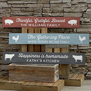 Personalized Wooden Sign - Farmhouse Kitchen