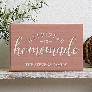 Personalized Shelf Decor - Happiness Is Homemade