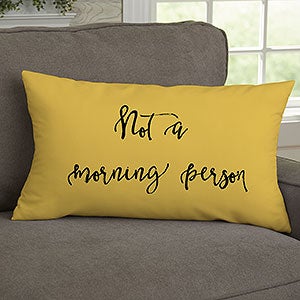 Fun Expressions Personalized Lumbar Throw Pillow