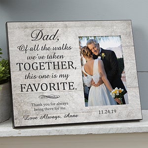 Personalized Wedding Picture Frame For Dad