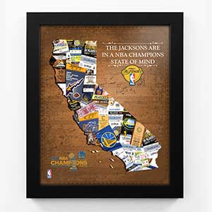 Golden State Warriors Personalized Sports Print