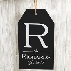 Family Name Personalized Wall Sign