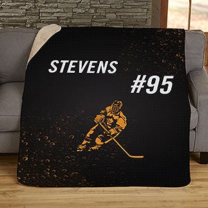 Sports Enthusiast Personalized 50x60 Sherpa Blanket