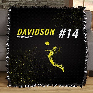 Sports Enthusiast Personalized 50x60 Tie Blanket