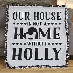 Our Pet Home Personalized 50x60 Tie Blanket