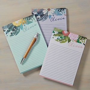 Personalized Notepads - Modern Botanical