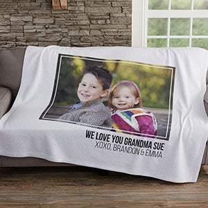 Personalized Sweatshirt Photo Blanket