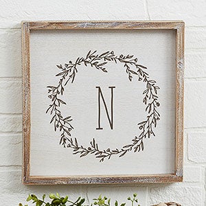 Personalized 12x12 Farmhouse Framed Wall Art