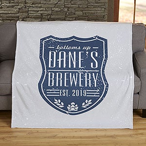 Beer Label Personalized 50x60 Fleece Blanket