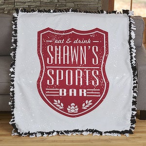 Beer Label Personalized 50x60 Tie Blanket