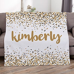 Sparkling Name Personalized 50x60 Sweatshirt Blanket