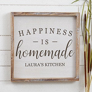 Happiness is Homemade 12x12 Custom Barnwood Wall Art