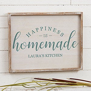 Happiness is Homemade 14x18 Custom Barnwood Wall Art