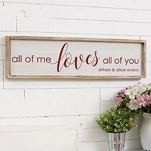 Personalized Barnwood Wall Art - All of Me