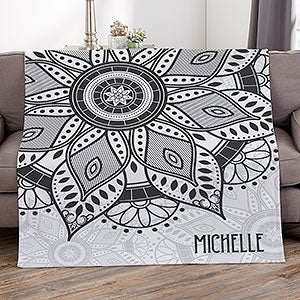 Mandala Personalized 50x60 Sweatshirt Blanket