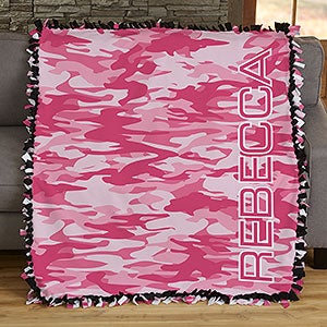 Personalized 50x60 DIT Tie Camo Blanket