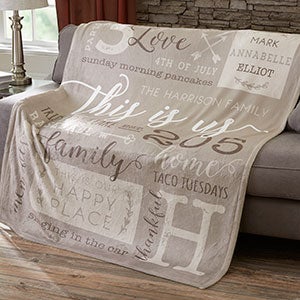 This Is Us Personalized 50x60 Fleece Blanket