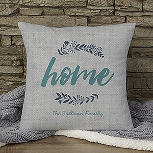 Cozy Home 14 Personalized Throw Pillow