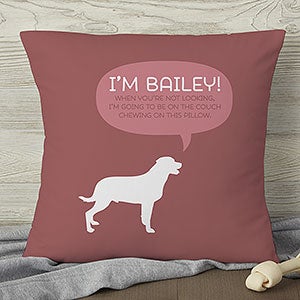 Pet Life Personalized 18 Throw Pillow