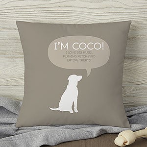 Pet Life Personalized 14 Throw Pillow