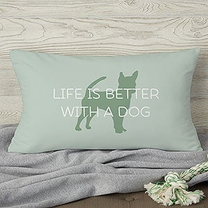 Pet Life Personalized Lumbar Throw Pillow